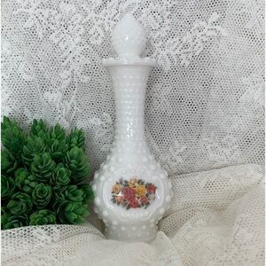 Vintage Avon Hobnail Vase, Milk Glass Vase, Collectible, Empty